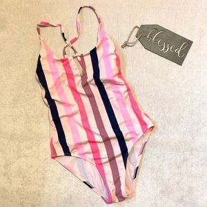 Xhilaration | Striped | Swim Suit